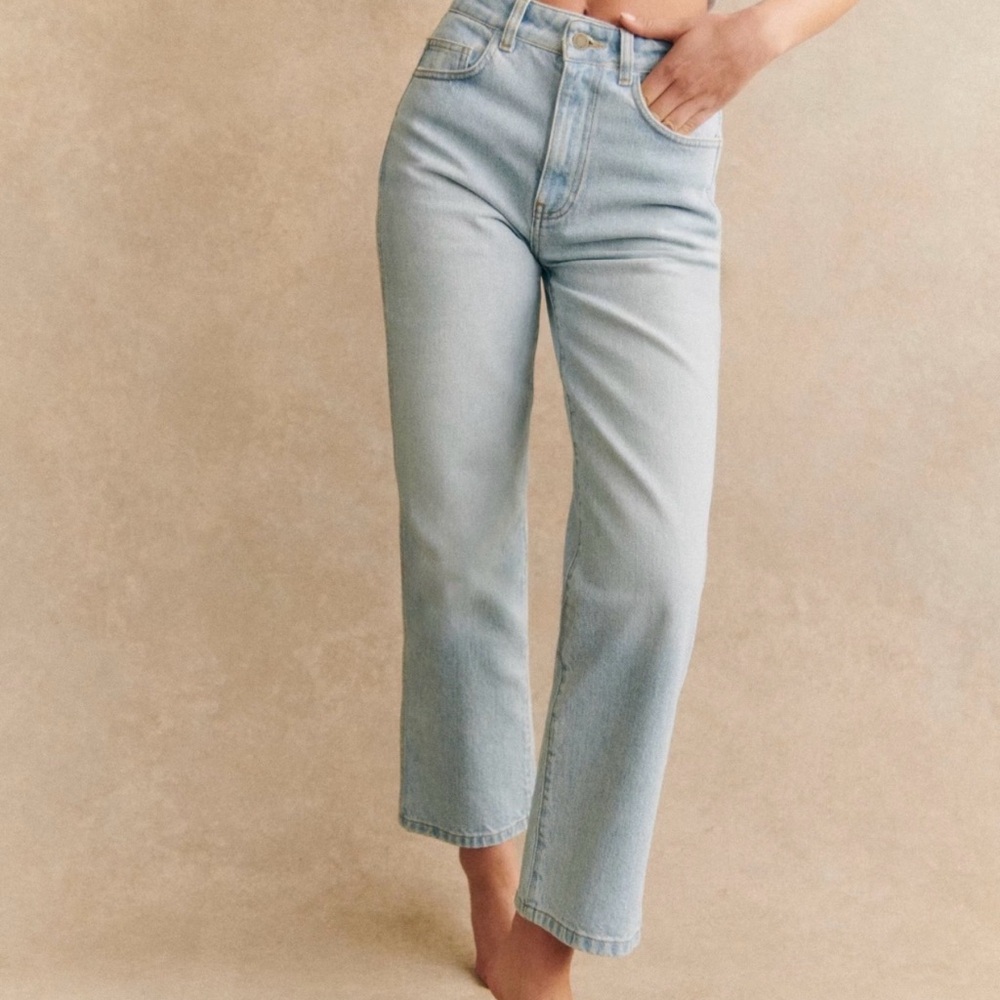 Sézane Iconique Droit Light Blue Women's Jeans Size 4